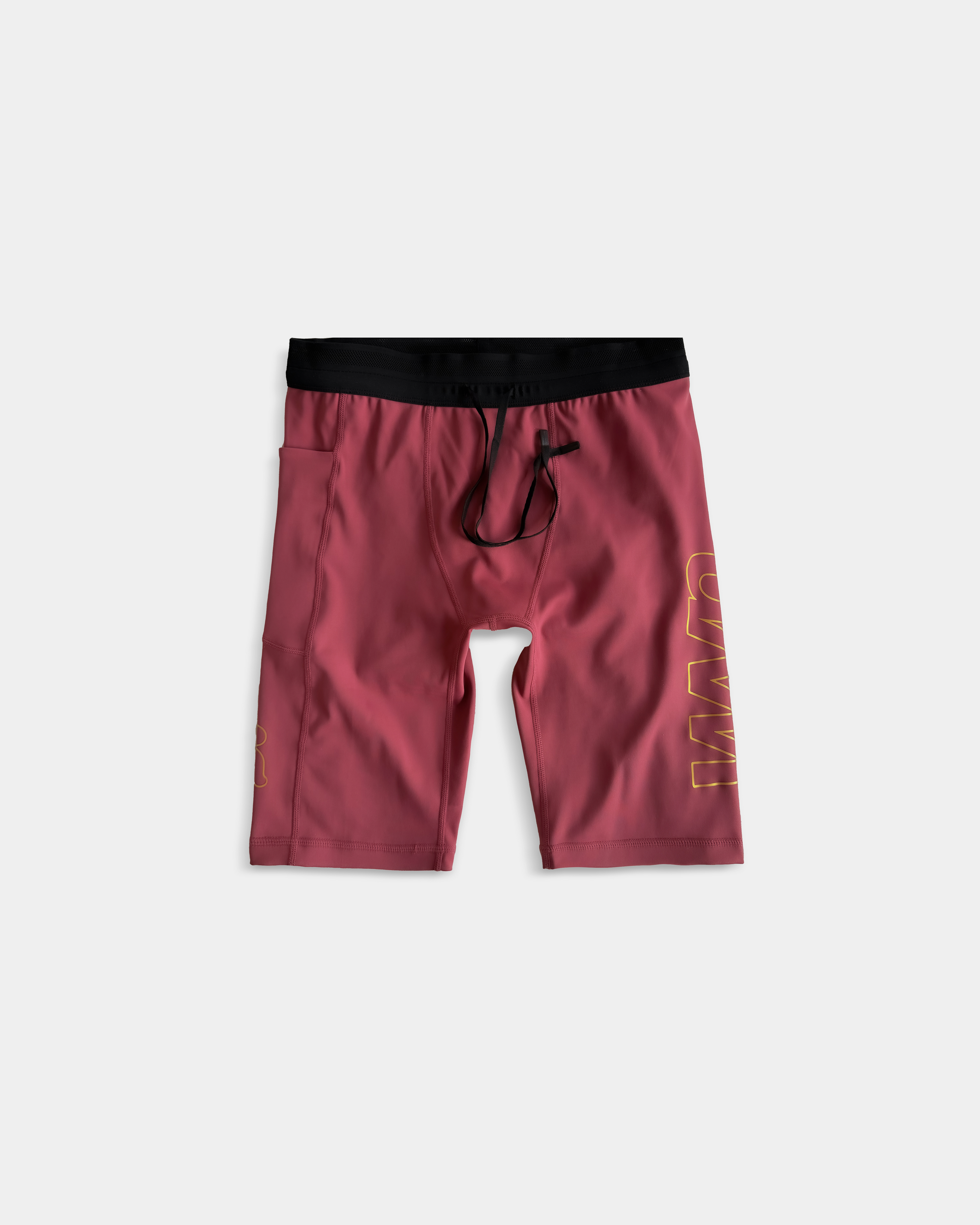 4 POCKET HALF TIGHTS (MAROON)